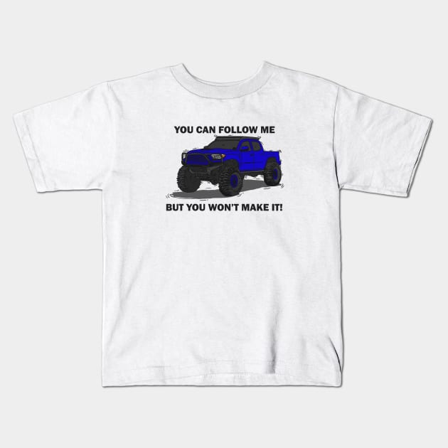 Toyota 4Runner Monster - Green Kids T-Shirt by 4x4 Sketch